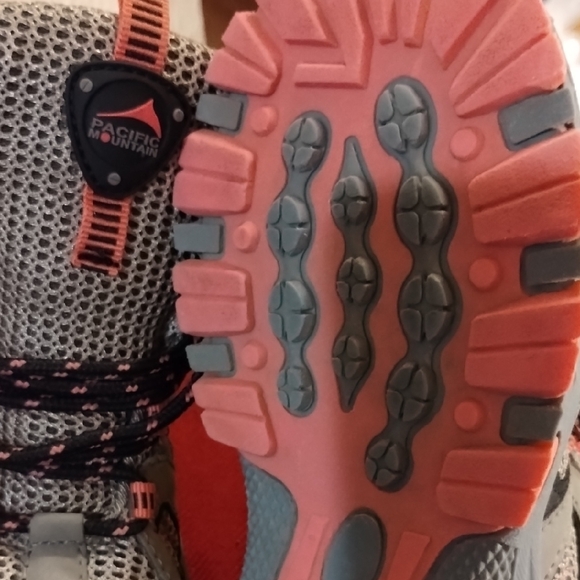 Pacific Trail Kids' Gray and Pink Sneakers - Picture 12 of 14